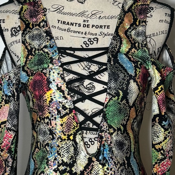 Multicolor Snake Print Dress - Picture 2 of 5